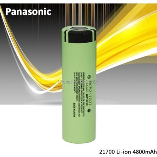 Panasonic NCR21700T 21700 Rechargeable Battery 3.7V 4800mAh High Capacity Lithium Battery for Flashlight AGV car batteries
