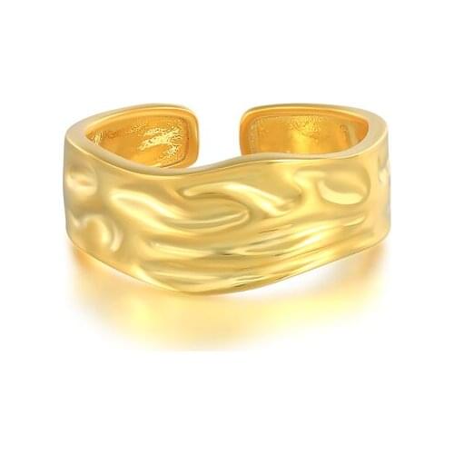 CANNER Rings For Women 925 Sterling Silver Trend Ring CZ Teen Glowing Arc Smith Adores Geometry Opening Finger Ring Jewelry Gift