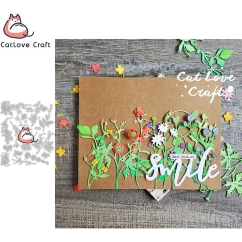 Catlove Wildflowers Metal Cutting Die Scrapbooking Mold Knife Stencil Die Cuts Card Making DIY Craft Embossing New Dies For 2021