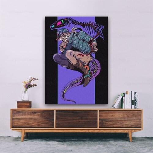Diego Brando JOJO Part 7 Steel Ball Run SBR Canvas Painting wall Art decor Picture Living room Home Decoration Prints Poster