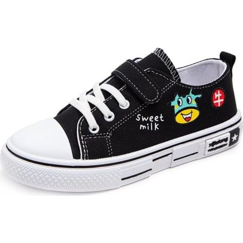 Childrens Shoes Boys and Girls Sports Shoes Low-top 2021 Board Shoes New Spring and Autumn Students Childrens Canvas Shoes