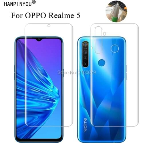 For OPPO Realme 5 Realme5 6.5" Clear TPU / Matte Anti-Fingerprints Hydrogel Full Cover Soft Screen Protector Film (Not Glass)