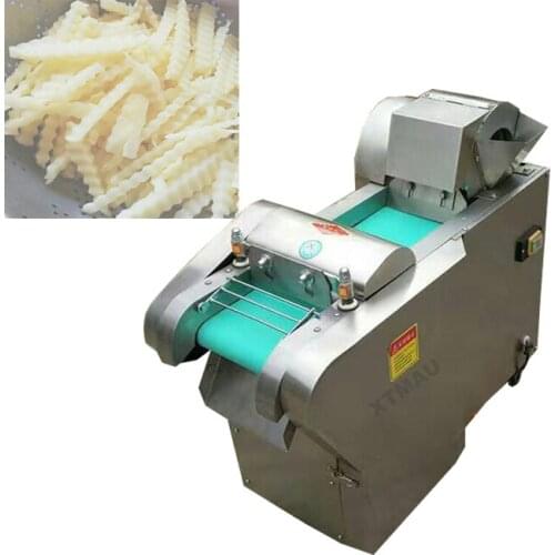 Electric Vegetable Dicer Slicer/Large Capacity Vegetable Cutting Machine/Tomato Cutter Machine Wavy potato chips