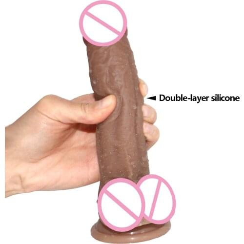 Erotic 7.9 Inch Huge Dick Realistic Silicone Dildo Women Masturbator G-Spot Big Dildo For Woman Anal Sex Toys Large Anal Dildos