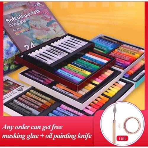 Kuelox Art Soft Oil Pastel/Crayon Macaron/Morandi/Artist Grade 12/24/36 Colors for Artist/Student Graffiti Oil Pastel Painting