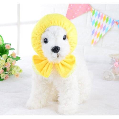 Fashion Pets Neck Bow Tie for Dogs Shower Cap Lace Scarf Scarves Lovely Neckerchief Pet Accessories Cute
