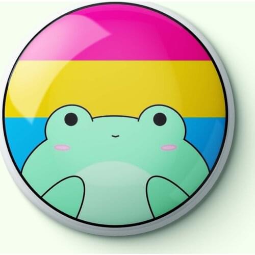 Pansexual Froggie zoq Soft Enamel Pin Funny Clothes Hat Lapel Pin Fashion Women Jewelry Creative Collar Cute Lover Badge Metal