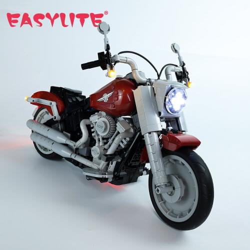 LED Light Set For 10269 Harley Davidson Fat Boy Blocks Set DIY Toys Blocks Bricks Only Lighting Kit Not Include Model