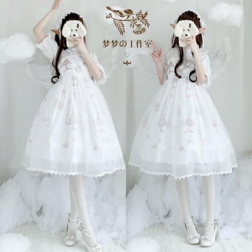 Original Genuine Japanese Style Daily Girl Fairy Sweet Fairy JSK Suspender Dress Lolita Dress fairy kei lolita dress