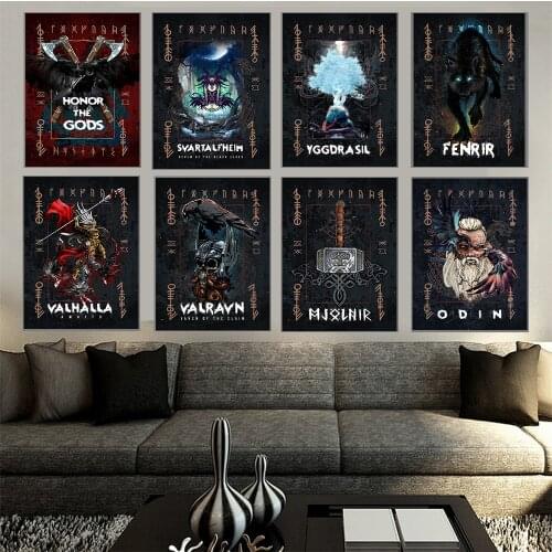 Viking Poster Canvas Painting Art Wall Decoration For Home Living Room Prints And Posts Paper Interior Design