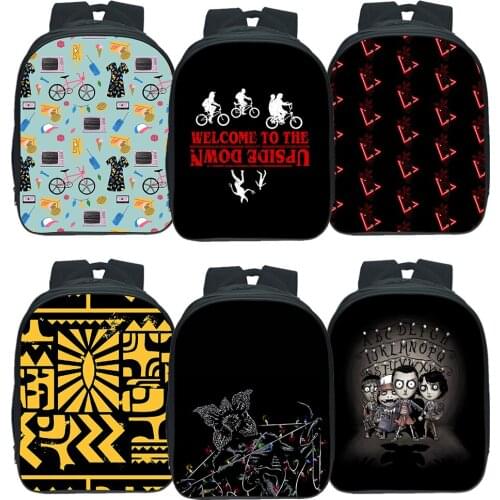 Stranger Things Backpack Men Women Travel Rucksack Boys Bags Bookbag School Student Teenager Girls Cute Backpack Letter Mochila