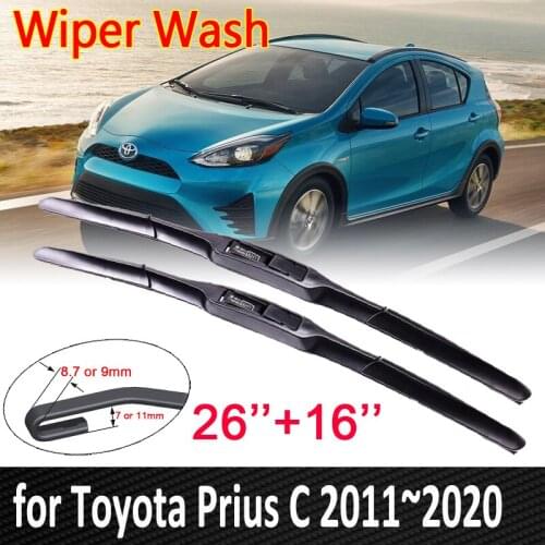 Car Wiper Blade for Toyota Prius C 2011~2020 NHP10 Windshield Windscreen Wipers Brushes Car Goods 2012 2013 2014 2015 2016 2017
