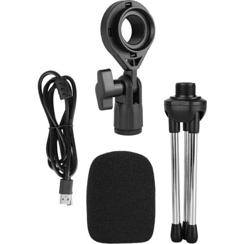 Studio Condenser Microphone Recording Podcast Cardioid Mic Sponge Cover