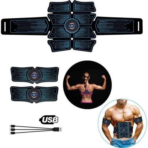Workout Abdominal Belt Electrostimulation ABS Muscle Stimulator Hip Muscular Trainer Toner Home Gym Fitness Equipment Women Men