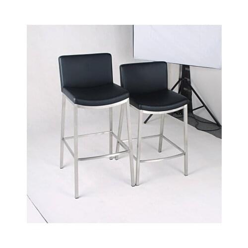 Chinafurniture Modern fashion, high quality brushed stainless steel bar chair, lounge chair, high chair, KTV bar chair