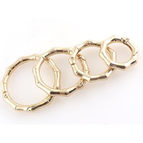 1 1/2" Gold Metal O Rings O Buckle Alloy Rings 20-38mm Belt Strap Buckle Webbing Bag handle Purse Leather Craft Hardware 6pcs
