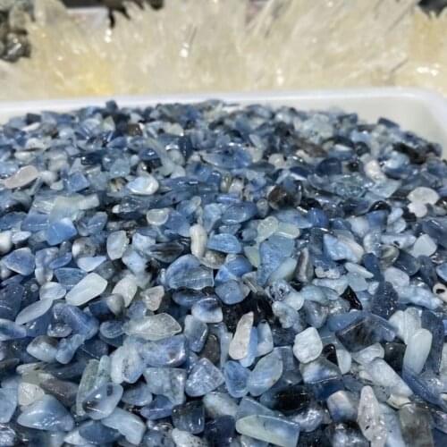 100g Natural Aquamarine Crystal Gravel natural Sapphire Healing Crystals Fish Tanks and Aquariums Decoration