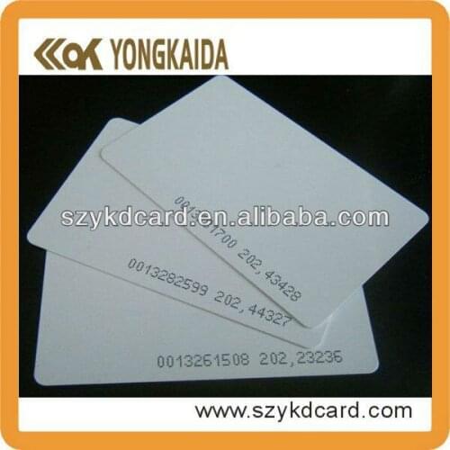 125Khz RFID ID Card 0.8mm For Access Control
