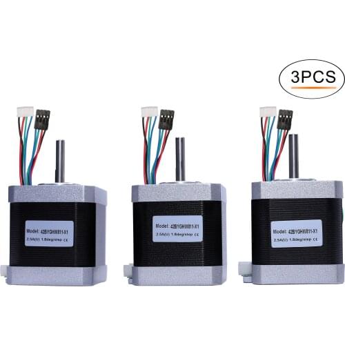 16PCS Nema 17 stepper motor 40N.cm, 1.7A, 2phase, 1.8degree, 42BYGHW609X1, CNC Engrave