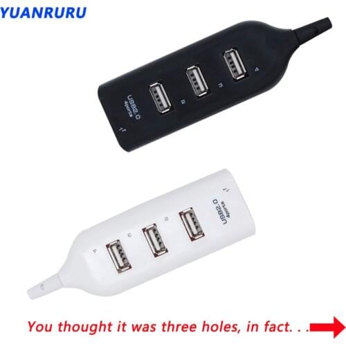 4 Port USB 2.0 Hub USB Hub 2.0 Multi USB Splitter Hub Use Power Adapter Multiple Expander 2.0 USB Hub For Desktop Laptop PC