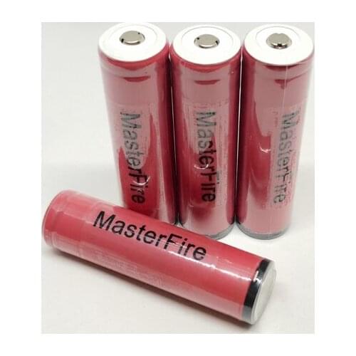 4pcs/lot MasterFire Original Protected Sanyo 18650 2600mah UR18650FM 3.7V Rechargeable Battery Lithium Batteries For Flashlights