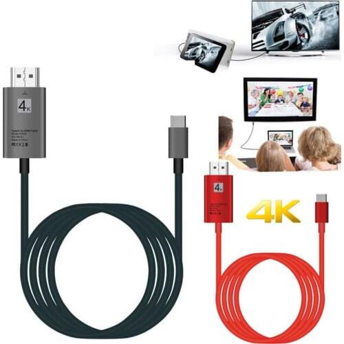 4K Type C Adapter HDTV Video Cable 1080P Phone to TV Converter For macbook Samsung Galaxy S20 S8 S9 S10 Note20 for Huawei P30