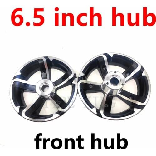 Electric Scooter Accessories 90/65-6.5 Inner and Outer Tyre Hub 6.5 Inch Front Alloy Rim