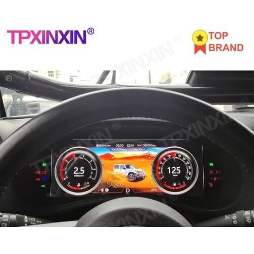 Android 9.0 Car LCD Dashboard For Jeep Wrangler 3 JK 2010-2017 Auto Instrument Panel Modified And Upgraded LCD Multifunctional