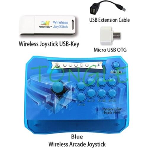 Pandoras Box Wireless Arcade Stick with USB-key Wireless receiver joysticks for computers pc x-box 360 ps3 raspberry android