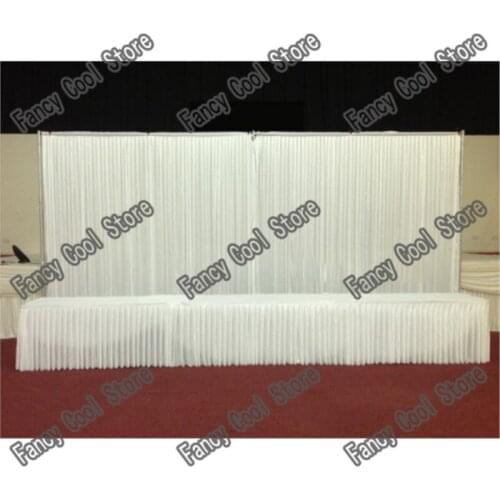 2017 pure white Wedding Curtain Wedding venue backdrop Decoration stage decor