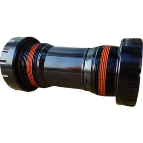 Bicycle Bottom Bracket Axle Fixed Gear Hollow Crankset Part With Side Screw Cover Bike Cycling Parts Thread Length 12mm