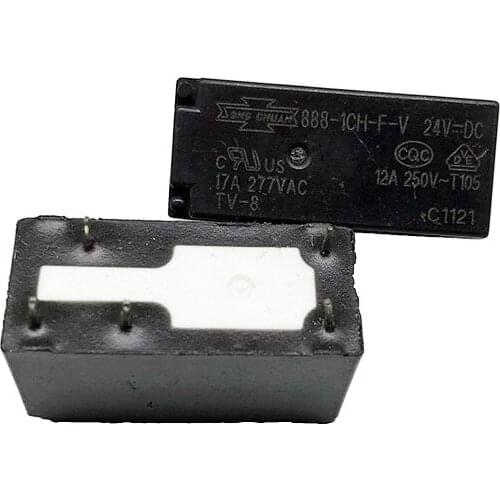 HOT 24V NEW relay 888-1CH F-V-DC24V 888 1CH F V 24VDC 8881CHFV24V 8881CHFV DC24V 12/17A 5PIN