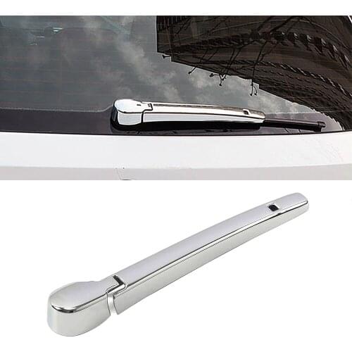 For Skoda Karoq 2017-2021 Chrome Rear Window Wiper Cover Trim Tail Windscreen Glass Wiper Decoration Protector Sticker