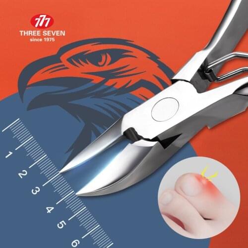 THREE SEVEN/777 Nail Clippers Ingrown Toenail Cutters Stainless Steel Pedicure Tools Podiatry Paronychia Correction Manicure Kit