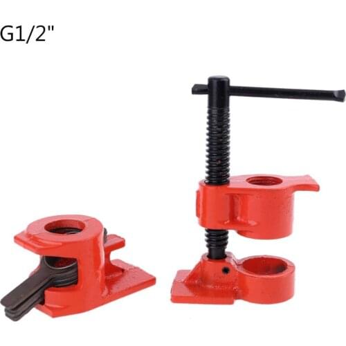 1/2" 3/4" Wood Gluing Pipe Clamp Set Heavy Duty Woodworking Cast Iron Carpenter Woodworker Tool 1/2inch 3/4inch Wholesale