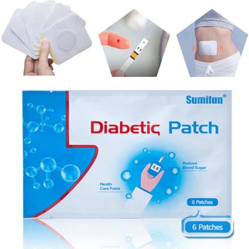 Sumifun 6pcs/bag diabetic patch Stabilizes Blood Sugar Balance Glucose Content Natural Herbs Diabetes Plaster