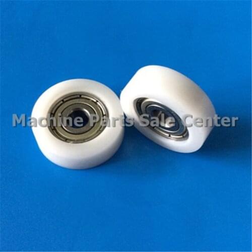 SWMAKER 8*25*6mm F type plastic nylon package pulley with bearing 608 POM Polyurethane for flat Flat roller wheel
