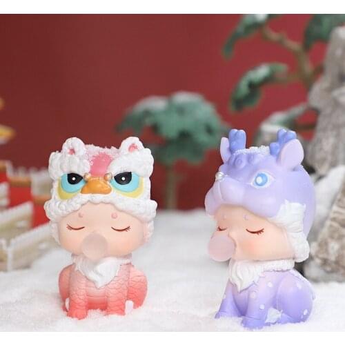 Crafts Ornaments Home Decor Living Room Decoration Modern Office Accessories Figurines for Interior Crane Machine Blind Box