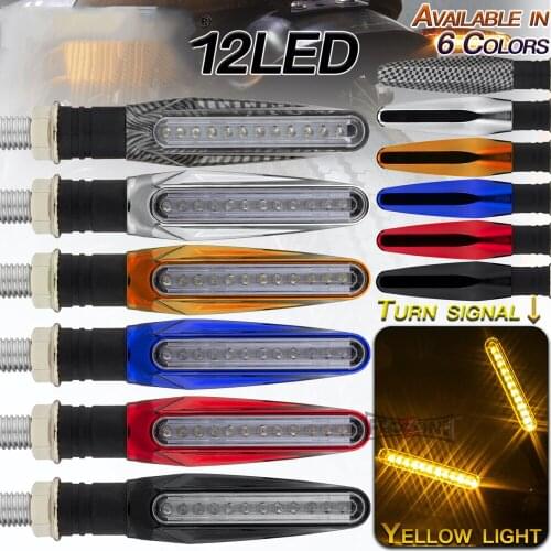 Universal LED Turn Signals for Motorcycle Arrow Amber Lamp Rear Flashing Signal Brake Lights Indicators ForMotocross ATV UTV 12V