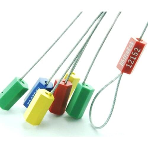 10pcs ABS, metal alloys stainless steel tightening wire seals 50cm plastic Container seal lock cable tightener Ties Ship seal