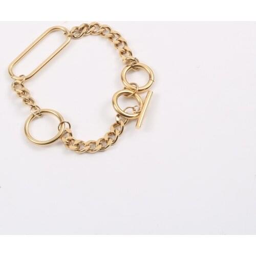 Joolim High End PVD Plated Cuban Chain Bracelet