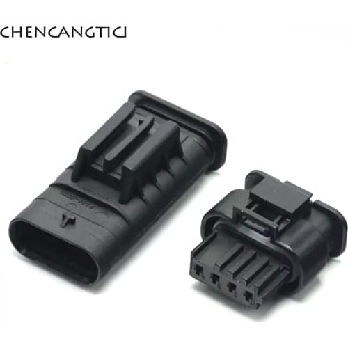 1 Set 4 Pin auto CS35 Electronic Fuel Gasoline Pump Plug Exhaust pipe valve connector socket For Changan Suzuki Swift BMW Car