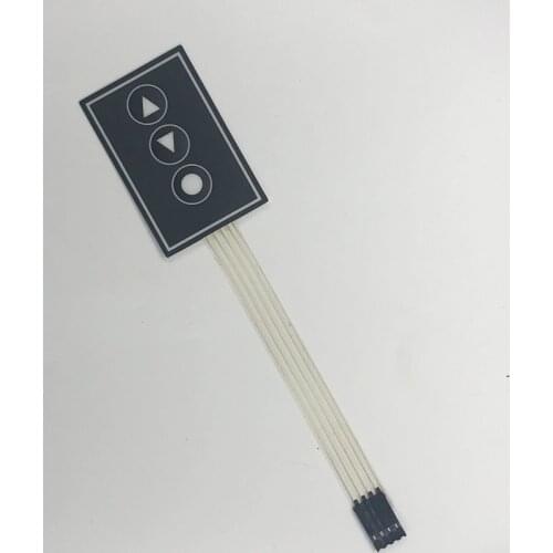 1pc Frosted 3 key membrane switch/ Thin film button PVC PET control panel membrane switch extended keyboard DIY for Arduino