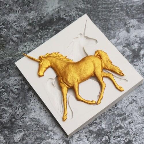 1pcs Unicorn Silicone Mold Moisturizing Cake Mold. Decorative Decoration Mold diy Baking Tools K090