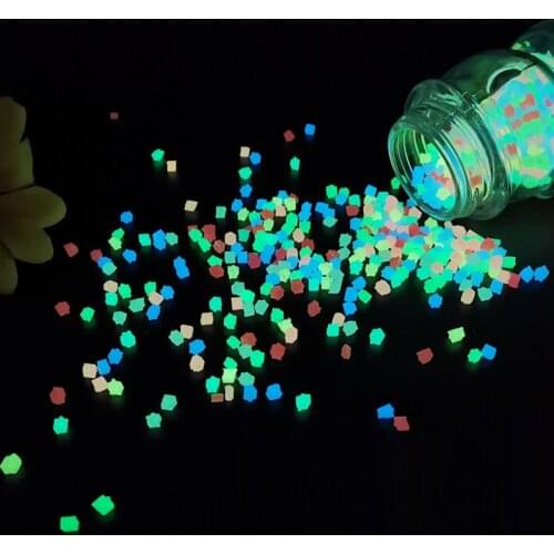 100g DIY Luminous Particles Resin Noctilucent Sand Fluorescent Small Gravel Glow In The Dark Aquarium Home Party Decoration