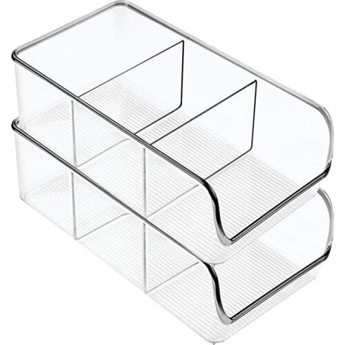 2Pcs Food Packet Kitchen Storage Organizer - Holds Spice Pouches, Dressing Mixes in Pantry, Cabinets or Countertop