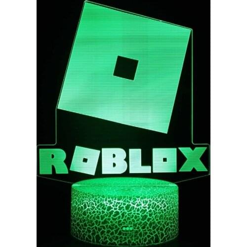 Roblox 3D Night Lamp Xbox Game Anime Figure Robot Toys Led Remote Controlled RGB Holiday Lighting for Children Boys Gifts 2021