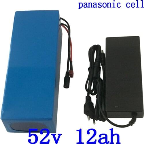 52V electric scooter battery 51.8V 12AH electric bike battery 51.8V 11.6AH Lithium battery use panasonic cell with 2A charger