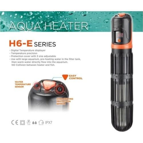 Periha H6-E Series 110v/220v Aquarium Fish Tank Adjustable Temperature Ixternal Heater