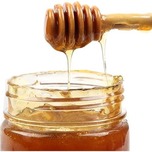 High Quality Honey Stir Bar Mixing Handle Jar Spoon Practical 1Pc Wood Dipper Honey Long Stick Supplies Honey Kitchen Tools